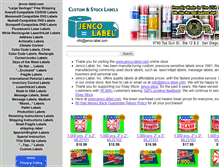 Tablet Screenshot of jenco-label.com